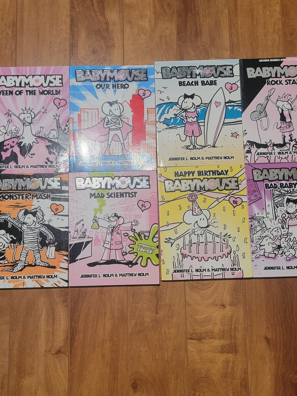Babymouse Graphic Novel Lot of 8 Jennifer & Matthew Holm Kids Books